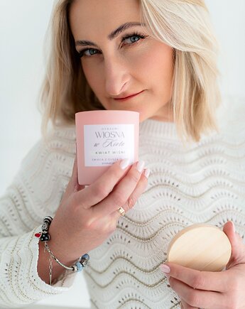 Świeca zapachowa z wosku oliwnego Wiosna w Kioto, Oyasumi