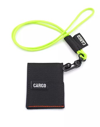 Zestaw Card Holder Black ze smyczą Neon Yellow, CARGO by OWEE