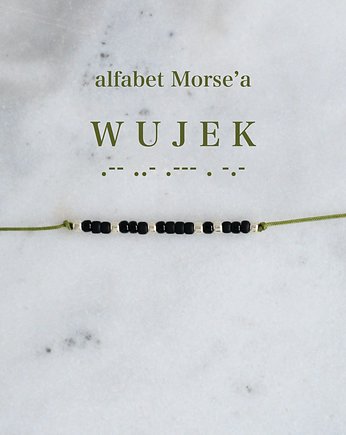 WUJEK - bransoletka z alfabetem Morse'a, Le Boho Bleu