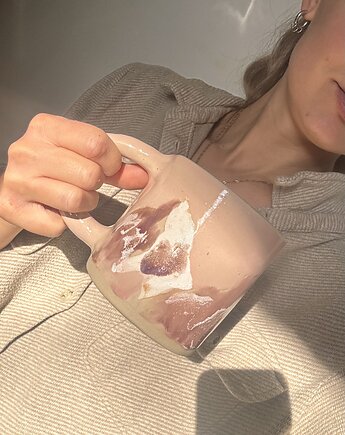 Duży Ceramiczny Kubek Handmade 450 ml z Motywem Gór Podhale, Maison Fragile