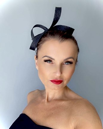 Fascynator MONO czarny / inne kolory, MONIKA SAXTON LUXURIOUS MILLINERY