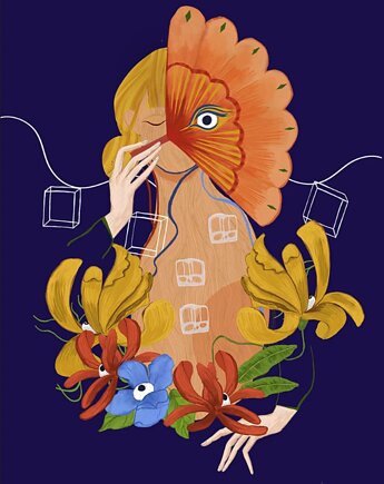 Autorska ilustracja: Barcelona, Gilgotka.ilustracje