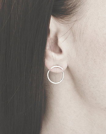 KOŁO II kolczyki, srebro, Magdalena Paszkiewicz Jewellery
