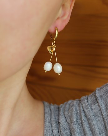 Kolczyk "Wiśnie" z Perłami, Ker Jewellery
