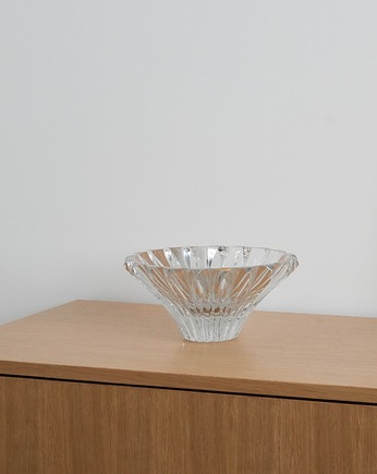 Misa szklana, fiński design, lata 70, produkcja: Riihim, Przetwory design