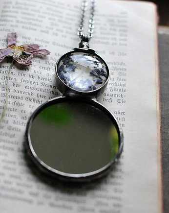 Naszyjnik terrarium z lusterkiem, MARIAELA