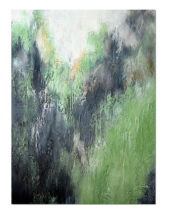 Green zone V, abstrakcja, obraz ręcznie malowany, Galeriai
