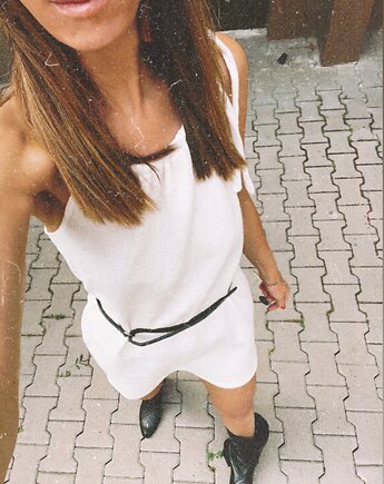 Born to Be Wild / biała sukienka muślinowa, Bohemian Soul atelier by M.