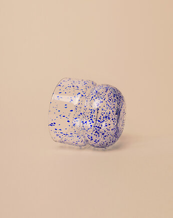 ZESTAW SZKLANEK RUNO- 2 SZTUKI (w kobaltowe kropki) 220ml, FORMY PROSTE