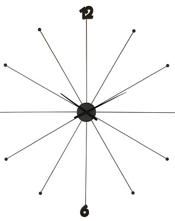 Zegar ścienny Like Umbrella Czarny średnica 1m, Home Design