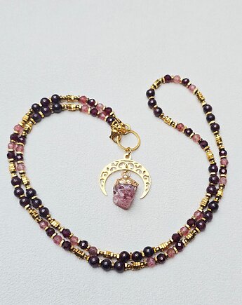 Naszyjnik Lunula z Turmalinem, ILEA