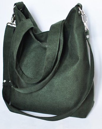 TORBA HOBO L - ciemna zieleń, PRACOWNIA 166