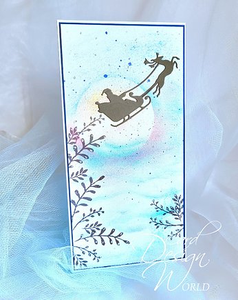 Kartka pocztówka święta  malowane, prezent z personalizacją, Card Design World