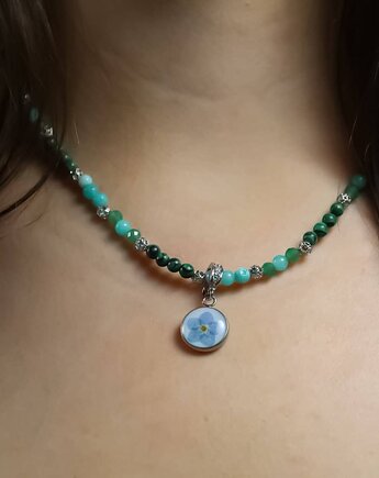 Malachit z Niezapominajką, Lovely Jewellery