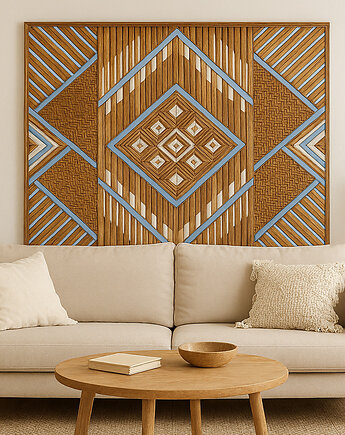 Obraz Mozaika dębowa Boho, LARTWOOD