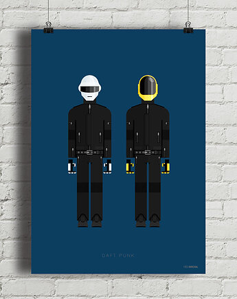 Plakat Daft Punk, minimalmill