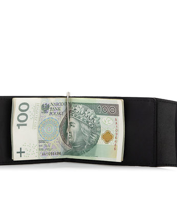 Portfel z Klipsem na Banknoty i Portmonetką Belveder, OSOBY - Prezent dla Mężczyzny