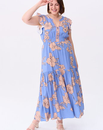 Sukienka Apparel Plus Size T1123-03, blue shadow