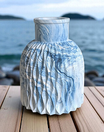 Wazon w niebieskim naczyniu gipsowym NORDIC CALM, Oyka Candle