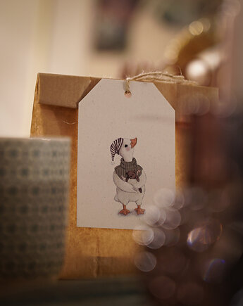 Zestaw 3 świątecznych zawieszek do prezentów, HI LITTLE