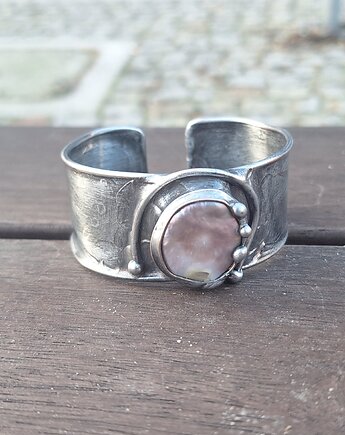 Perła po prostu - bransoletka regulowana, po drugiej stronie lustra