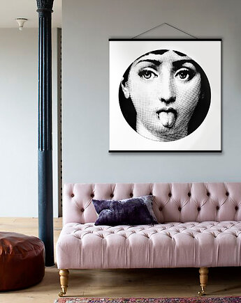 Duży obraz na płótnie - Lina Cavalieri z językiem, Dekoracje PATKA Patrycja Kita