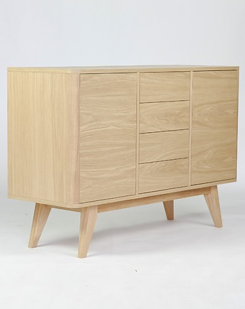 Komoda Bufetowa "S" Jednolita / Mała Komoda do salonu / 130cm, Drevutnia