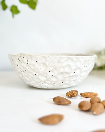 Ceramiczna miska S - lniana biel, Och ceramika