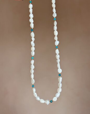 Naszyjnik Perły i Turkus, Chmolowska Jewellery