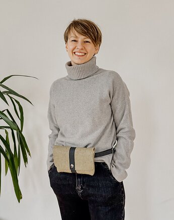 Marmollada - torebka filcowa mała MIĘTOWA + c, marmollada