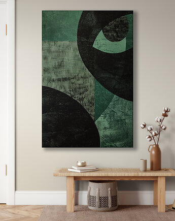 Geometria natury - Obraz na płótnie - Druk Blejtrama, Minimalizm, Loft #6, Black Sapphire Art
