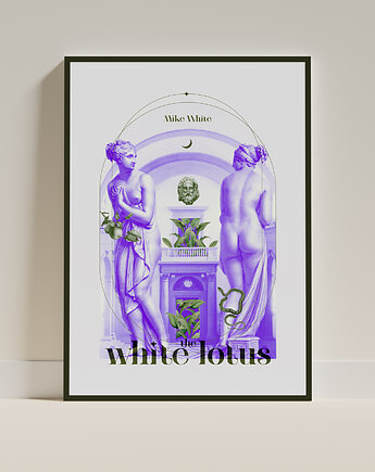 Biały Lotos - White Lotus - plakat B2, natalia koniuszy