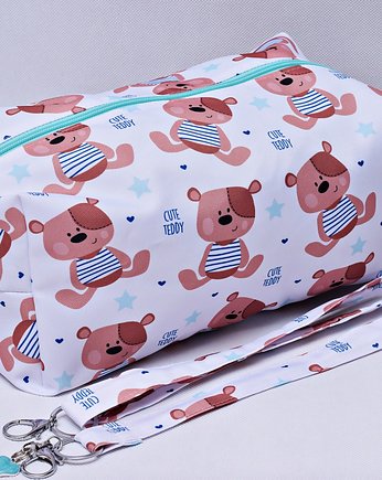 Torba na pieluszki, organizer na akcesoria dziecięce pieluchy misie, Uszyciuch