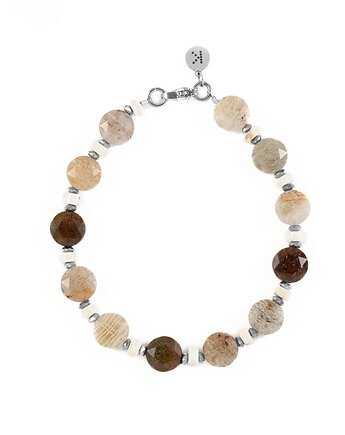 Bransoletka z kamieni manifestacji i wizualizacji marzeń - Wersja Srebrna