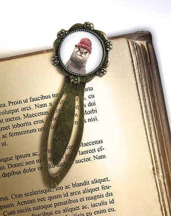 Zakładka do książki - Wydra - klips, brąz, yenoo