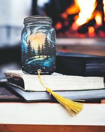Zakładka do książki Zimowy Słój Nocne Niebo, DrukLove