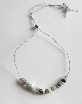 Bransoletka z naturalnymi kamieniami Amazonit Magnezyt, mniej więcej