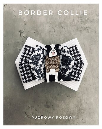 Kolekcja Pop Art Dog  Border Collie  1 szt, Pudrowy Różowy