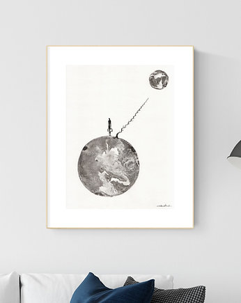 grafika 30X40 cm wykonana ręcznie, MiniMalArt