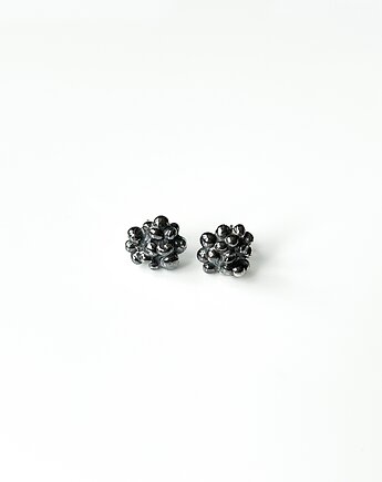 Kolczyki srebrne Grape Black, Gutowska jewelry