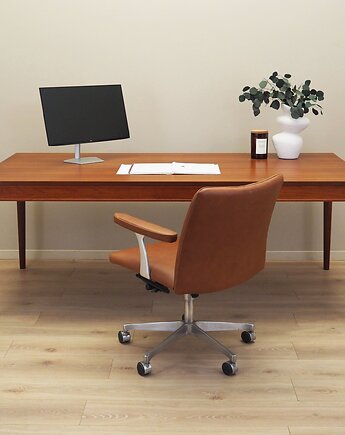 Biurko tekowe, duński design, lata 70, Fritz Hansen, Finn Juhl, Przetwory design