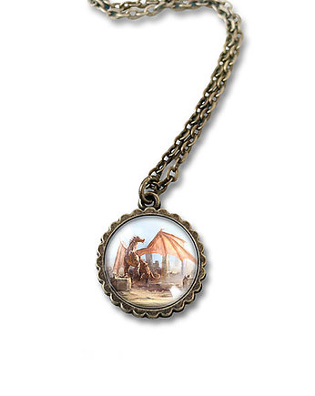 Medalion - Smok - mały, brąz, yenoo