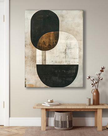 Geometria natury - Obraz na płótnie - Druk Blejtrama, Minimalizm, Loft #39, Black Sapphire Art