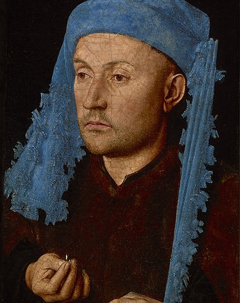 Mężczyzna w niebieskiej czapce - Jan van Eyck - dekoracja ścienna, Dekoracje PATKA Patrycja Kita