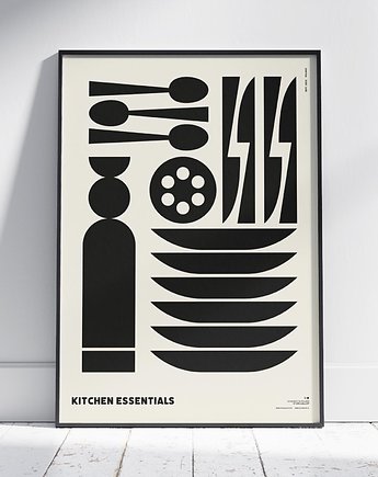 Plakat abstrakcyjny, abstrakcja, geometria - Niezbędnik Kuchenny, Galeria EMU