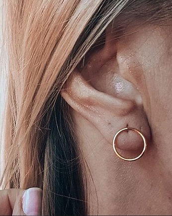 Kolczyki pozłacane Koła ringi 16mm, Czaki Bransoletki