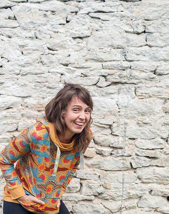 Bluza kangurka "Sunflower" z musztardą, Funaticos