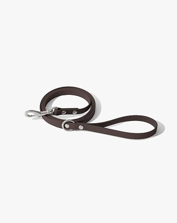 Smycz miejska premium stal nierdzewna - dark brown, Tobby