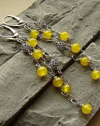 Kolczyki Yellow, RayOfArt