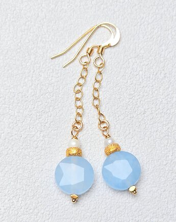 Dyndające Akwamaryny Gold Filled, ILEA